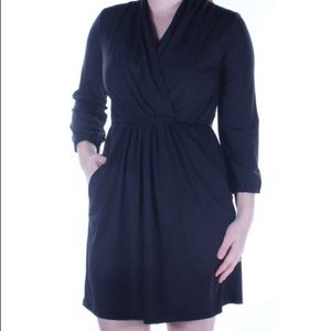 Bar III Wrap Dress Black